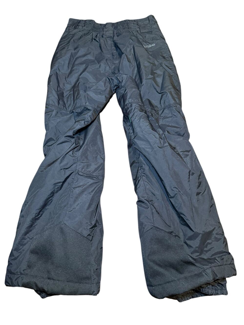 Columbia Youth Black Insulated Snow Pants Ski Bibs Cargo, Youth Size 10/12